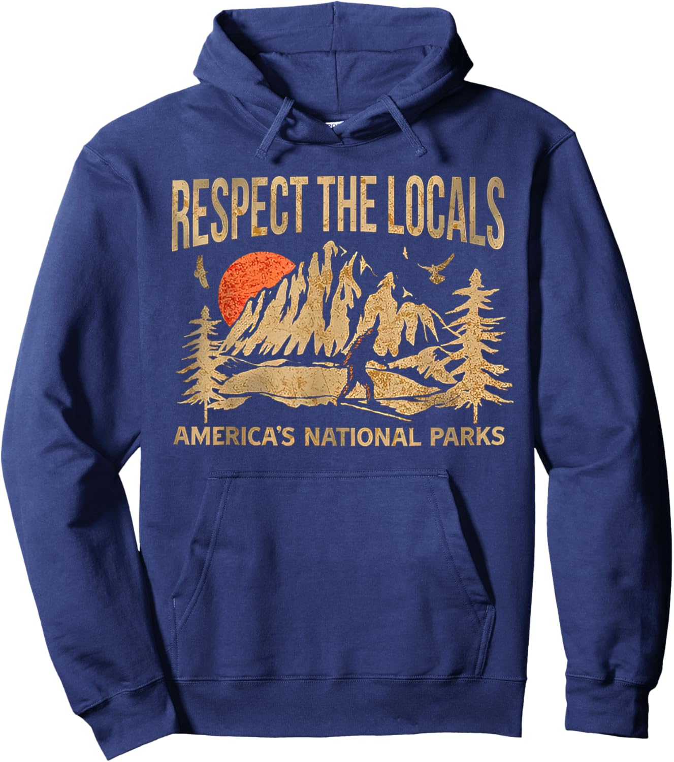 Respect the Locals America's National Parks Hoodie - Hoodie | Navy