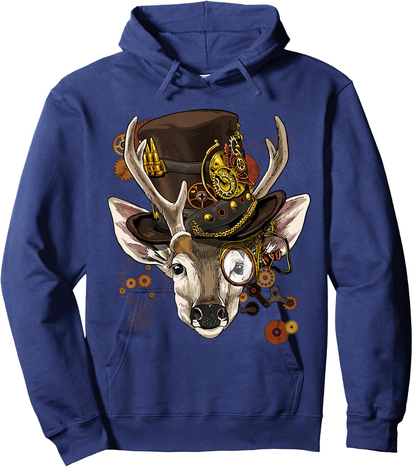 Steampunk Deer Steampunk Deer Animal Lovers Hoodie - Hoodie | Navy