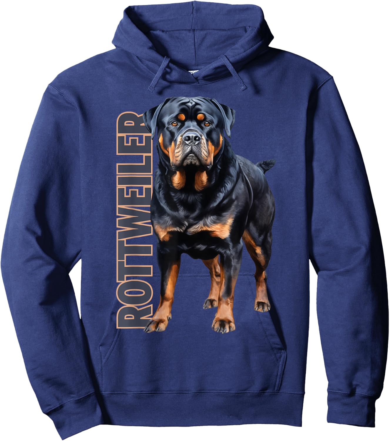 Rottweiler Watercolor Hoodie - Hoodie | Navy