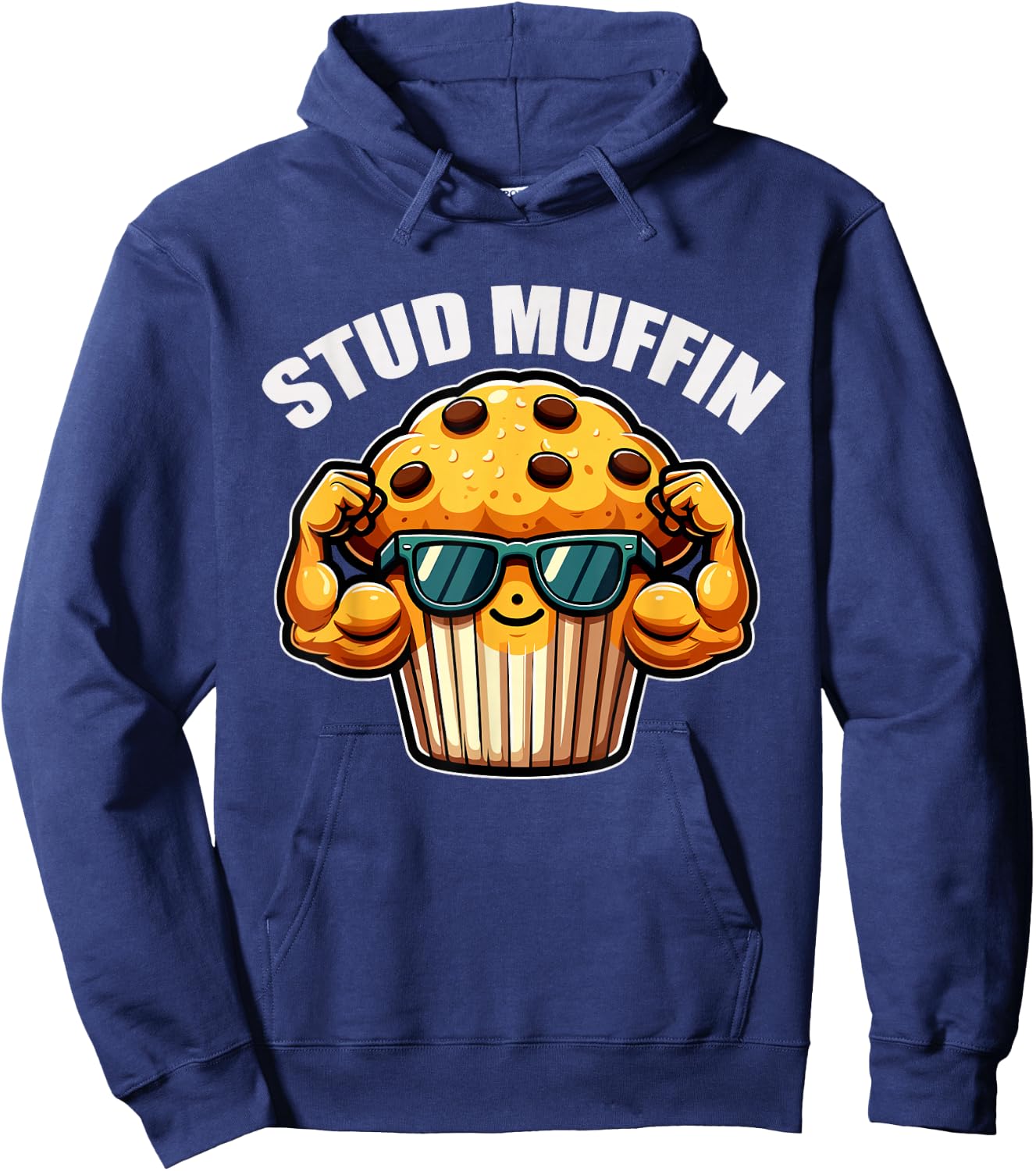 Stud Muffin Funny Muffin Lover Dad Boyfriend Men Boys Hoodie - Hoodie | Navy