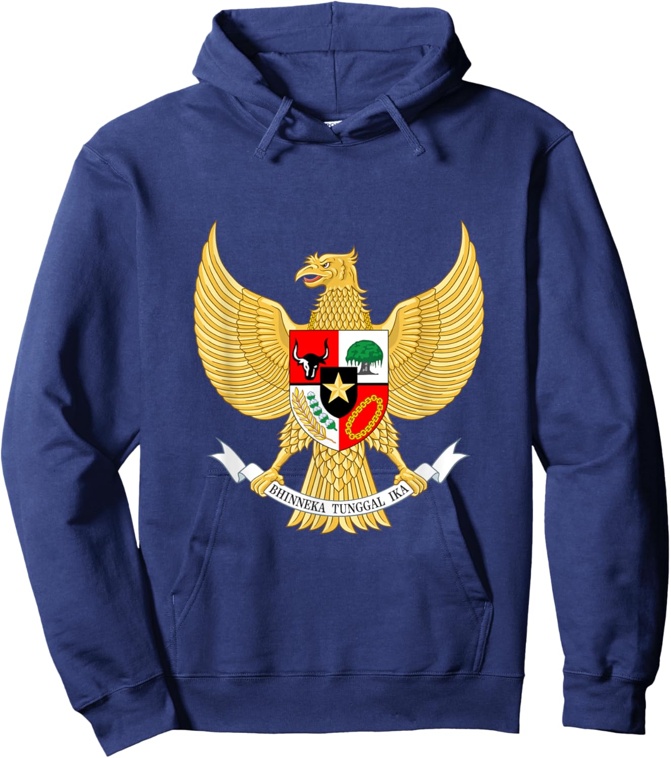 National emblem of Indonesia Garuda Pancasila Hoodie - Hoodie | Navy