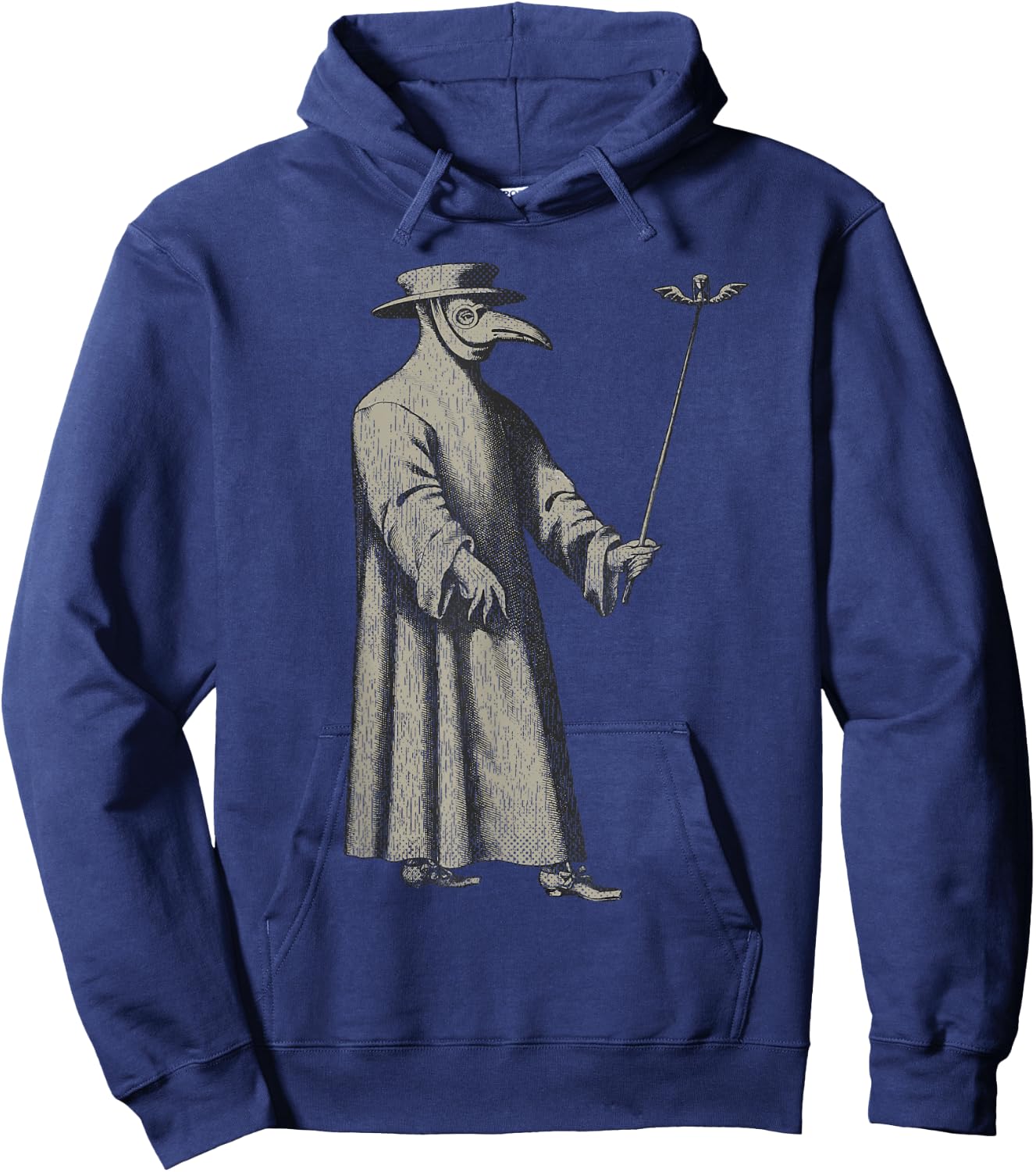 Plague Doctor Mask Medieval Steampunk Vintage Physician Hoodie - Hoodie | Navy
