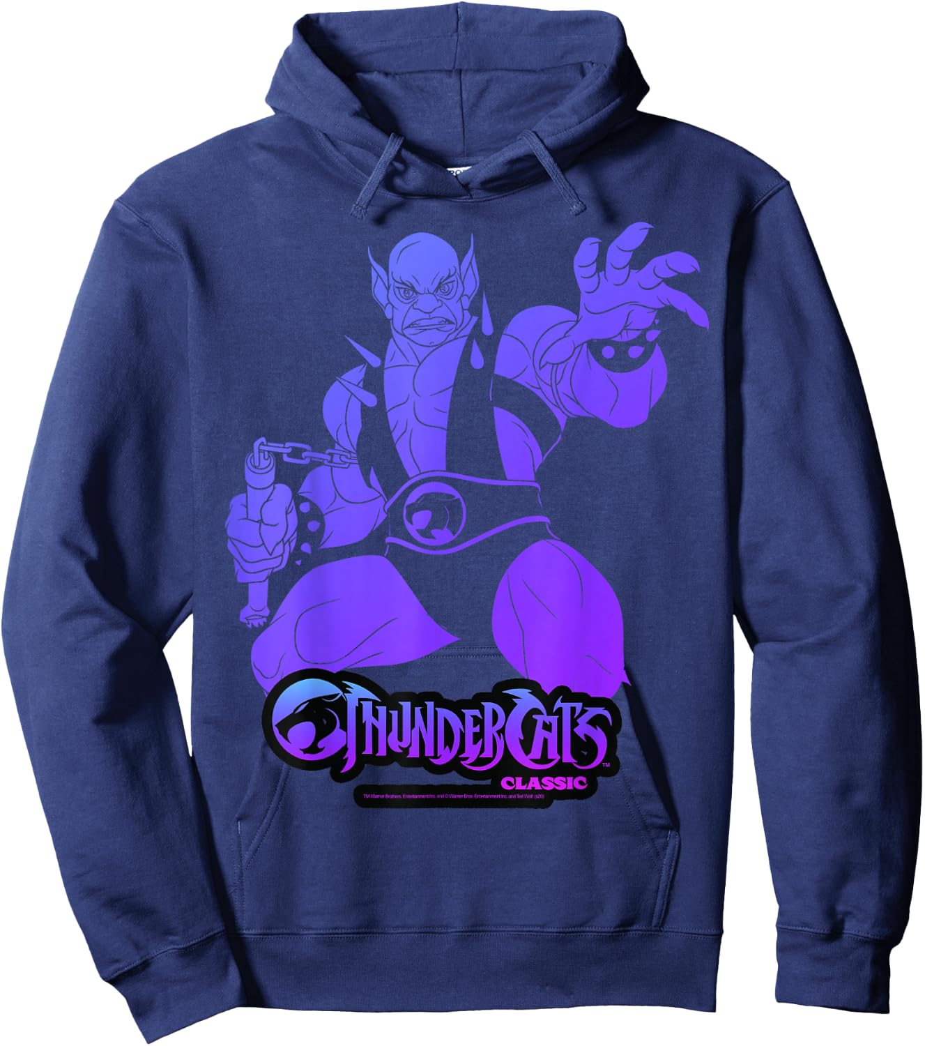 ThunderCats Panthro Gradient Portrait Hoodie - Hoodie | Navy