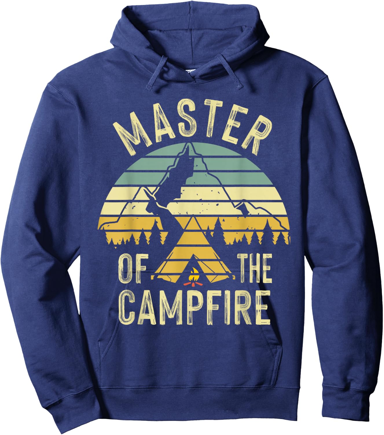 Cool Master Campfire Funny Camping Gift Kids Men Women Hoodie - Hoodie | Navy