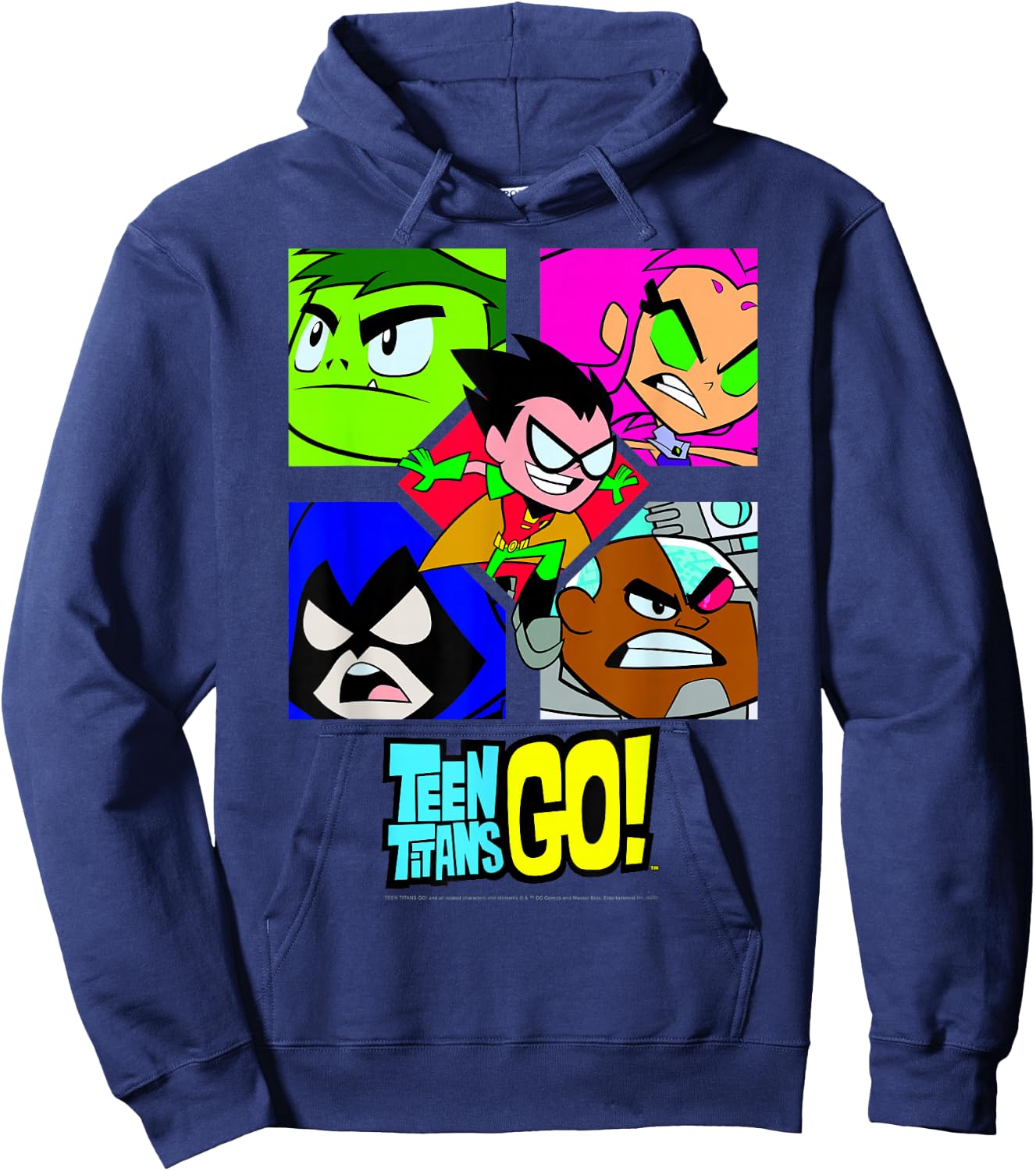 DC Comics Teen Titans Go! Group Shot Box Up Hoodie - Hoodie | Navy