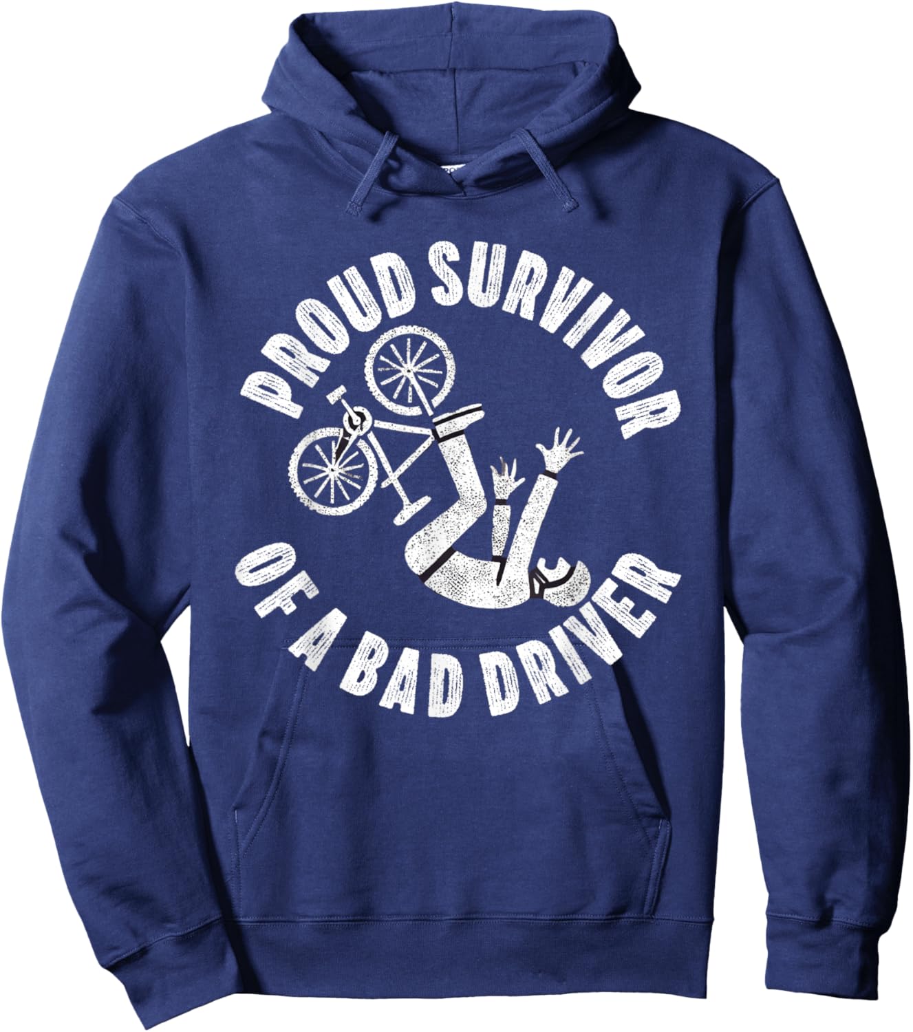 Bike Accident Get Well Bicycle Crash Survivor Recovery Hoodie - Hoodie | Navy