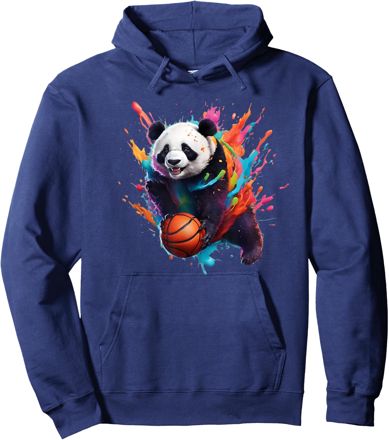 Basketball Panda Slam Dunk Hoodie - Hoodie | Navy