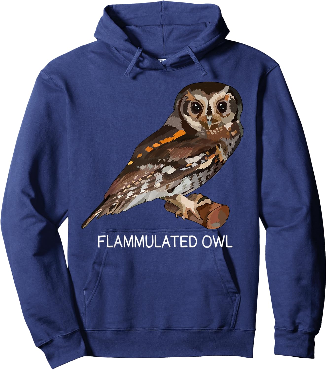 Flammulated Owl Bird Lover Hoodie - Hoodie | Navy