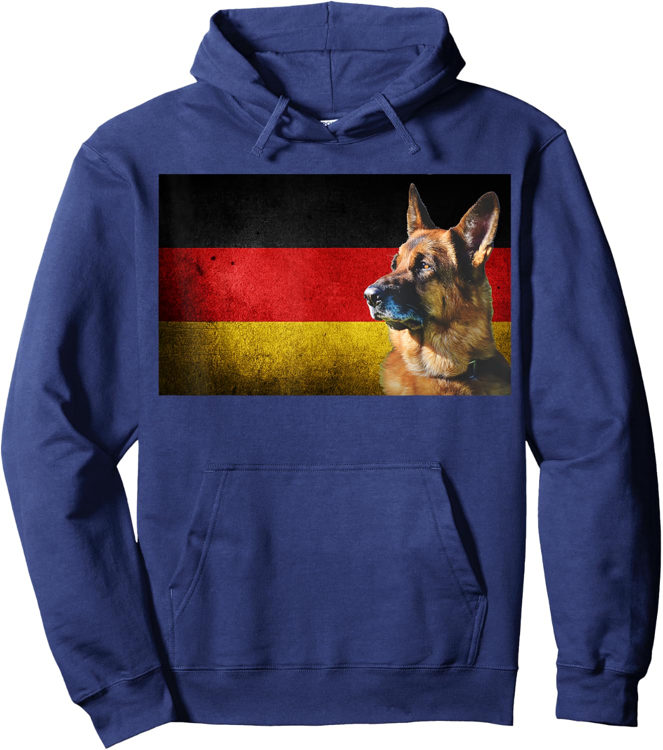 German Shepherd Flag of Germany Hoodie - Hoodie | Navy