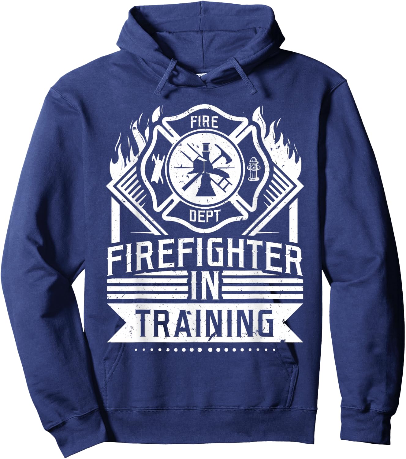 Future Firefighter In Training Firefighter Thin Red Line Hoodie - Hoodie | Navy