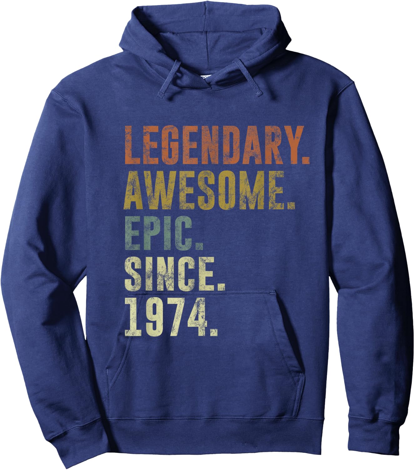 Vintage 1974 Funny 51st Birthday Idea For 51 Year Old Hoodie - Hoodie | Navy