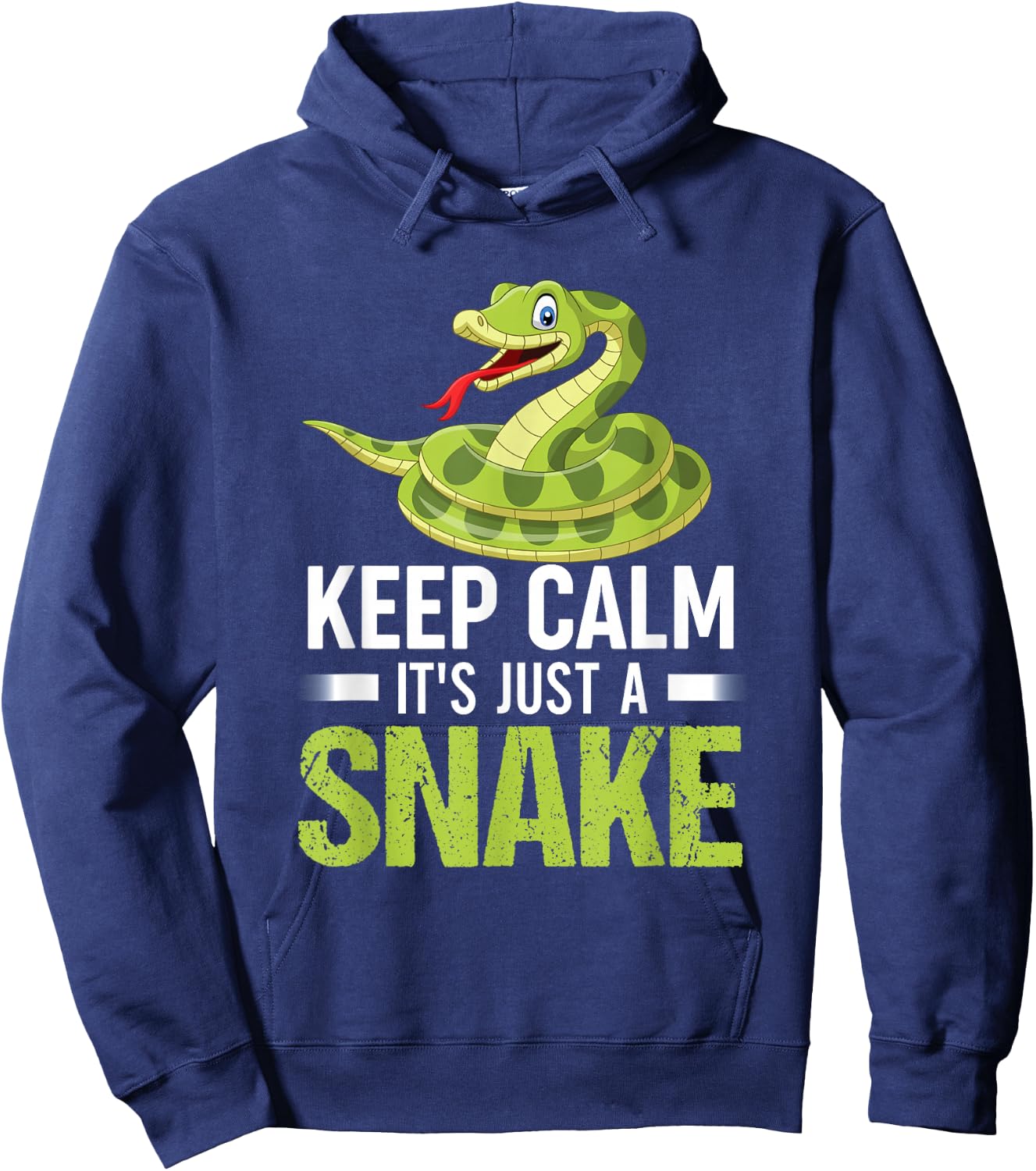 Snake Lover Shirt Keep Calm It's Just A Snake Hoodie - Hoodie | Navy