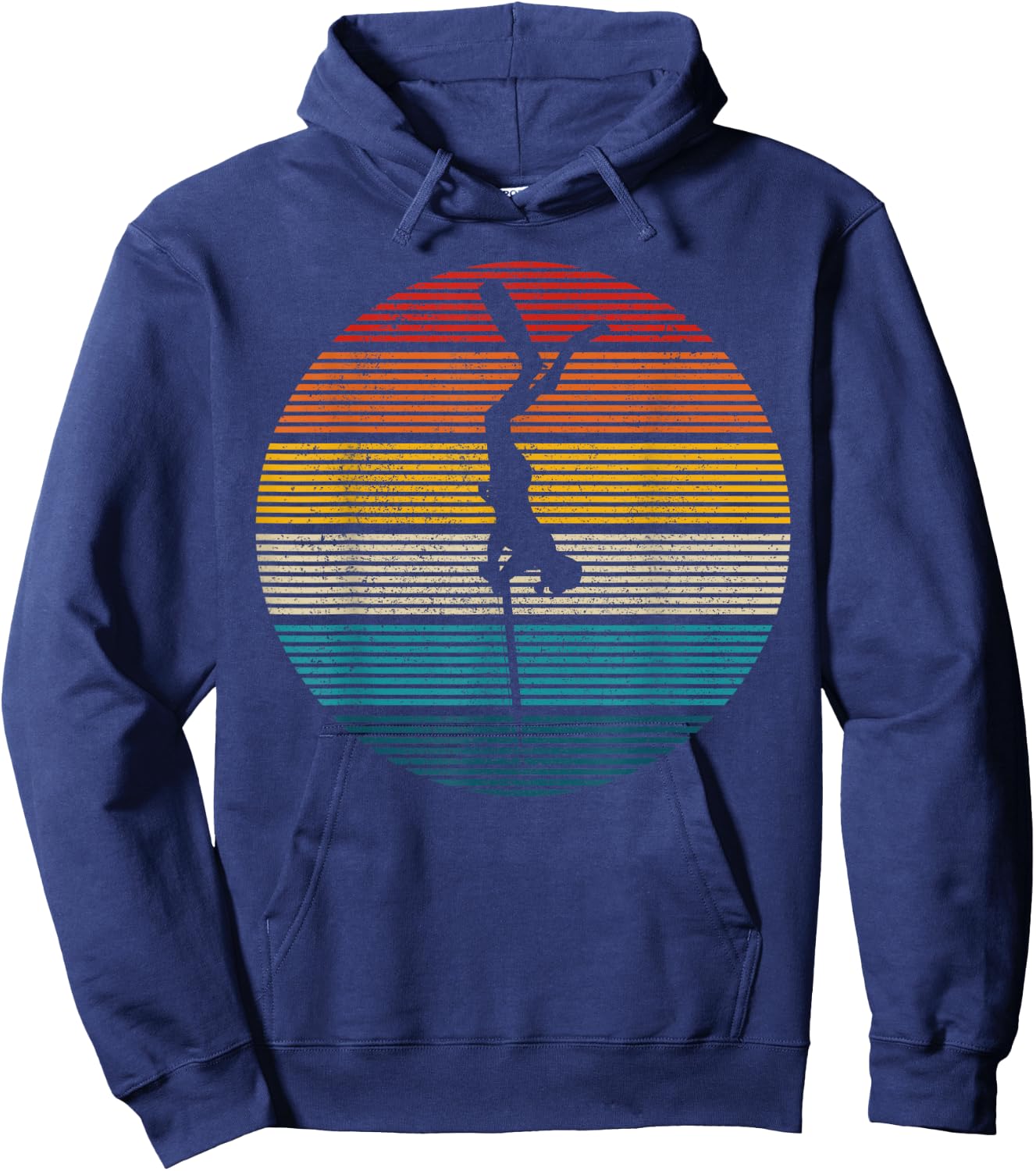 Spearfishing Vintage Spear Fishing Fisherman Gift Hoodie - Hoodie | Navy