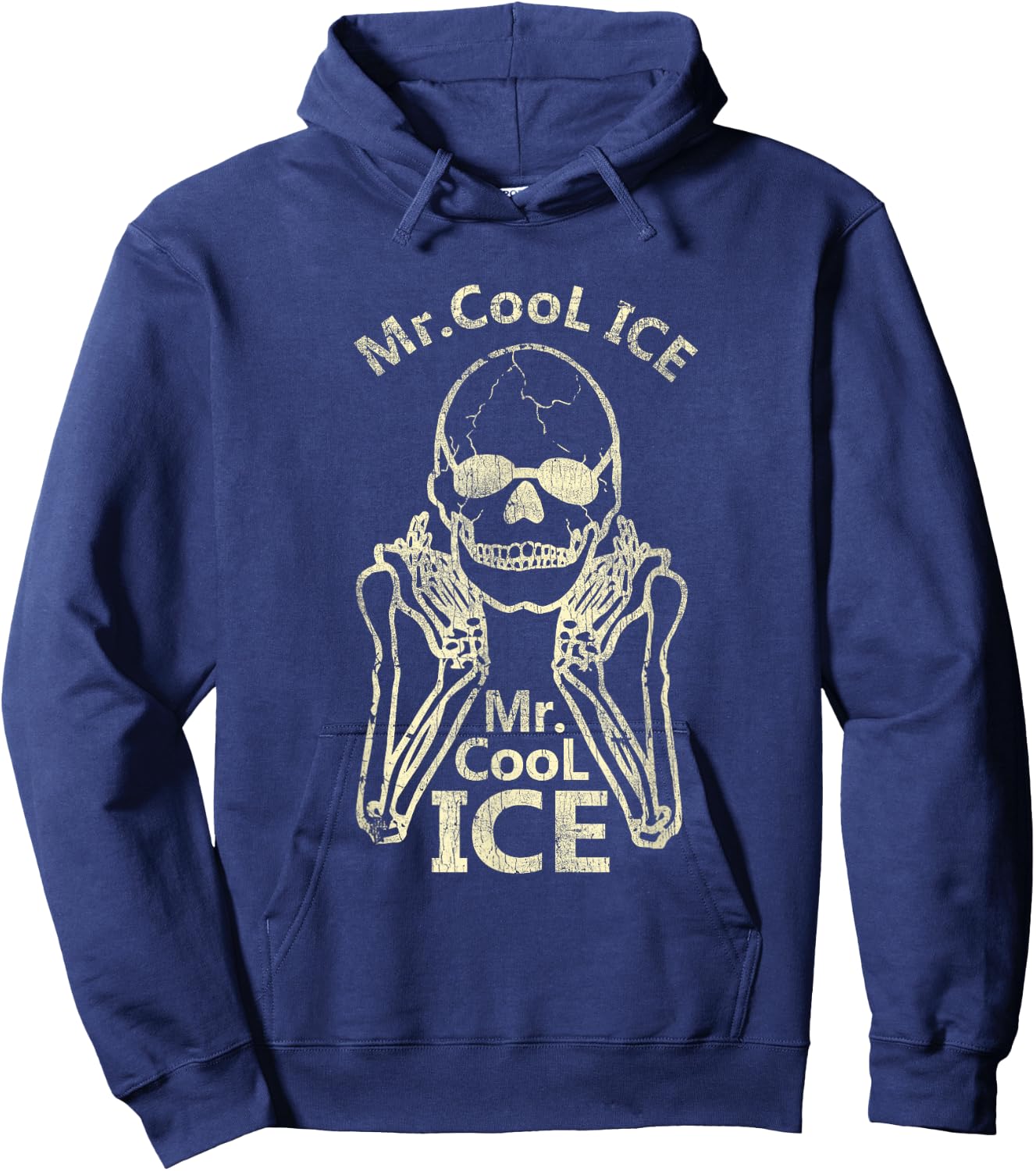 Mr Cool Ice Funny Skeleton Cool Ice Hoodie - Hoodie | Navy