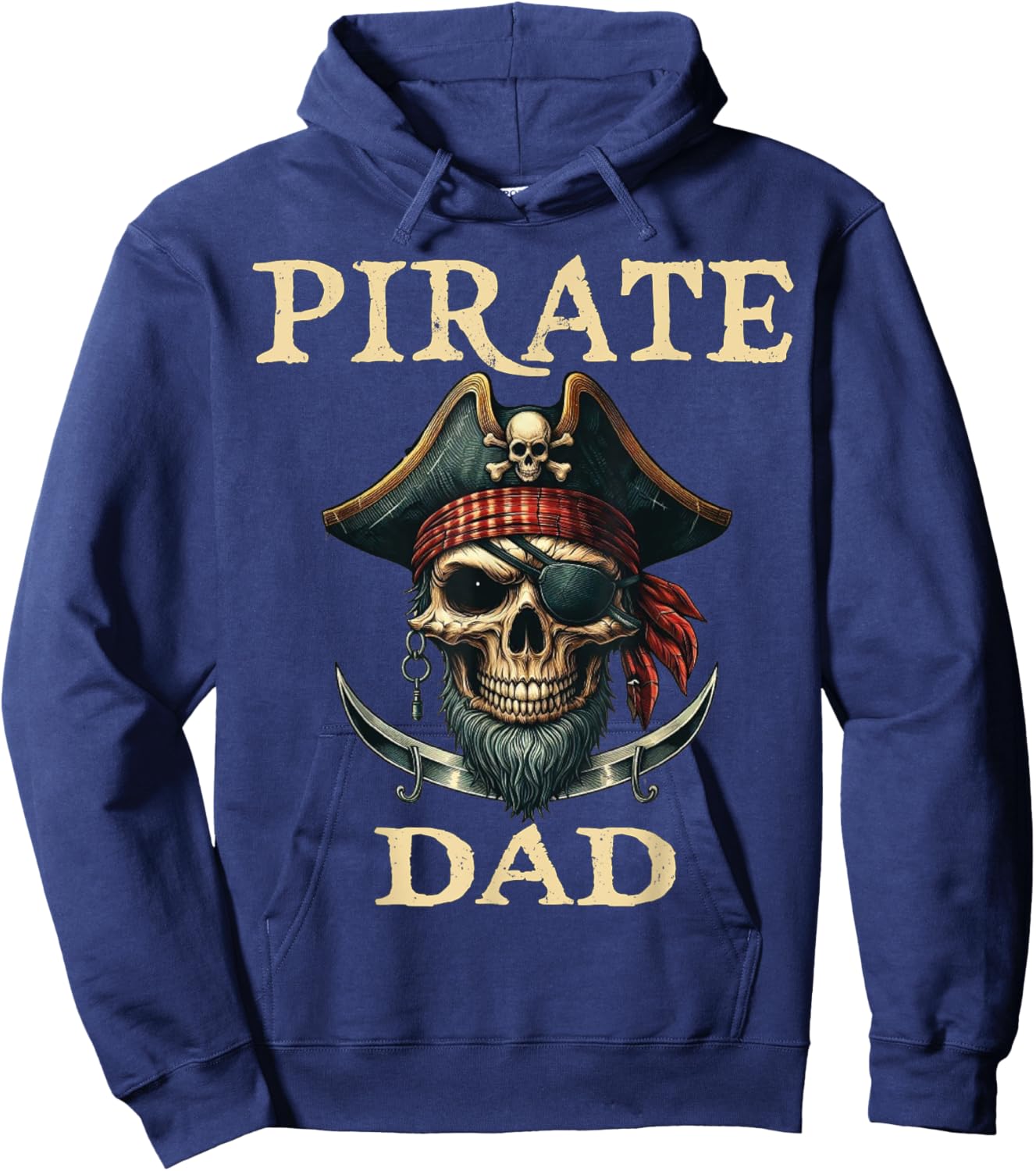 Pirate Dad Funny Halloween Costume Pirate Family Matching Hoodie - Hoodie | Navy