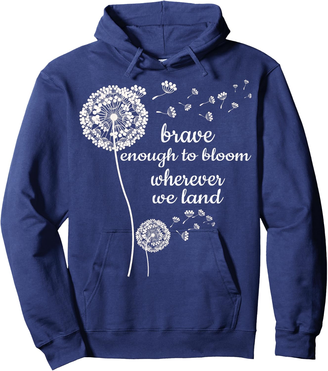 Brave Enough to Bloom Military Kids Month of Military Child Small Hoodie - Hoodie | Navy