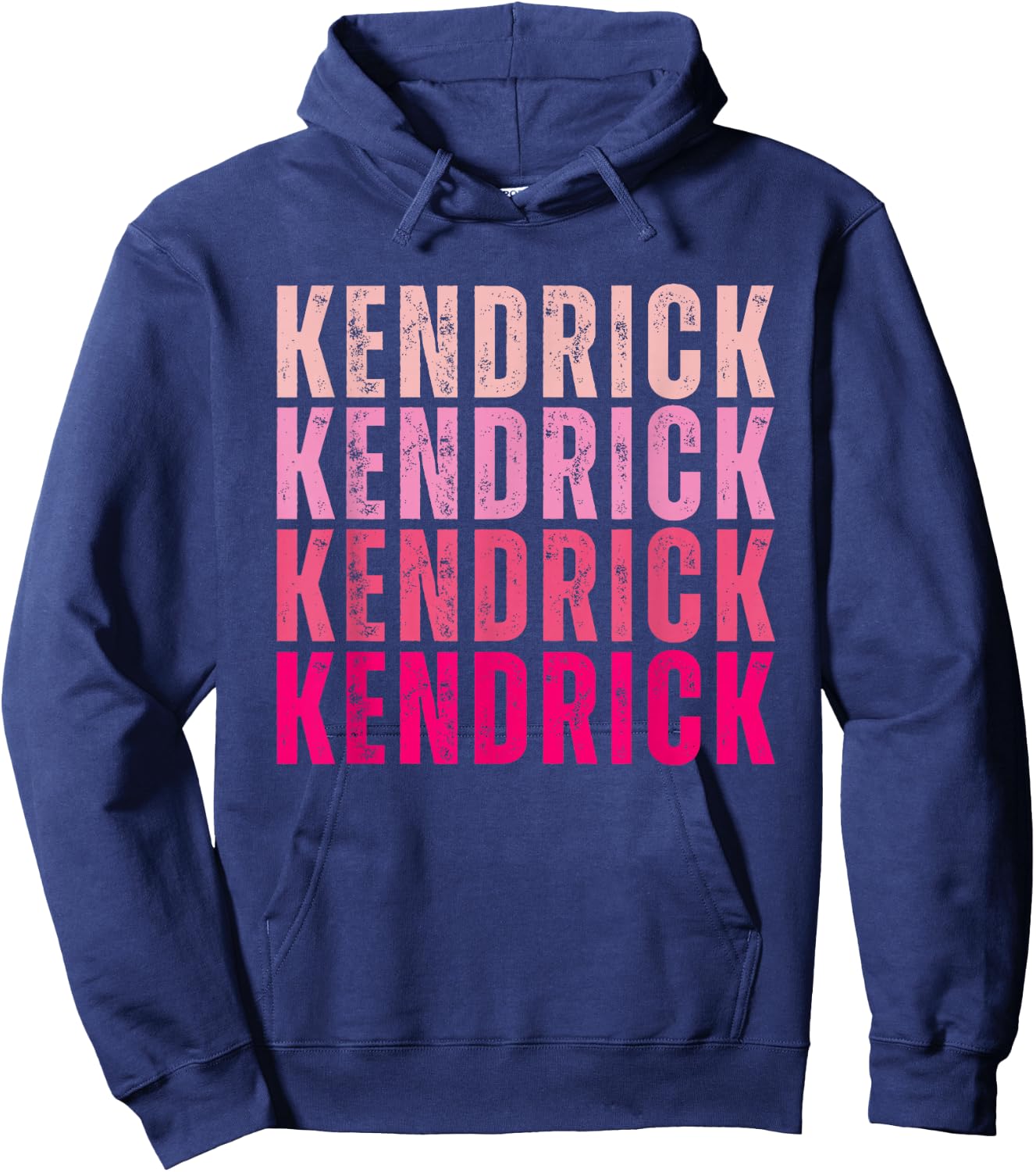 Personalized Name Kendrick I Love Kendrick Vintage Hoodie - Hoodie | Navy