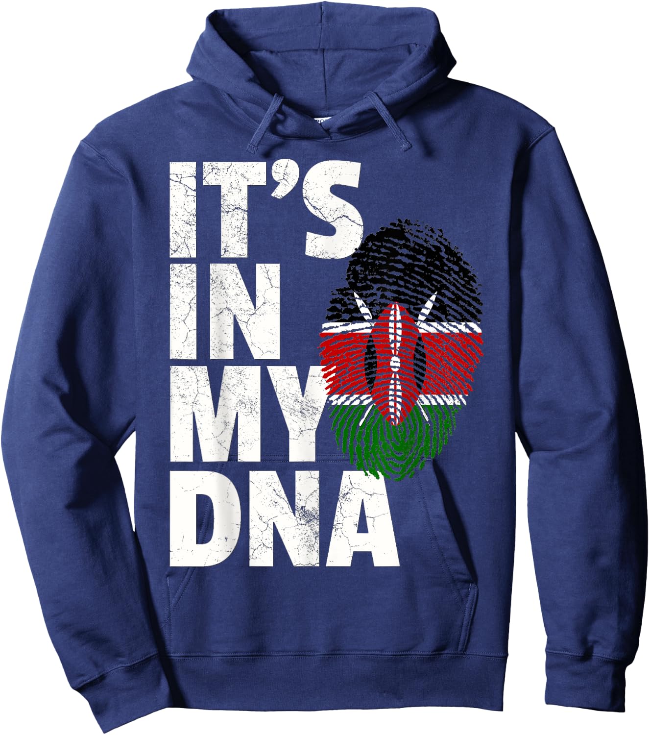 IT'S IN MY DNA Kenyan Kenya Flag Pride National Country Gift Hoodie - Hoodie | Navy