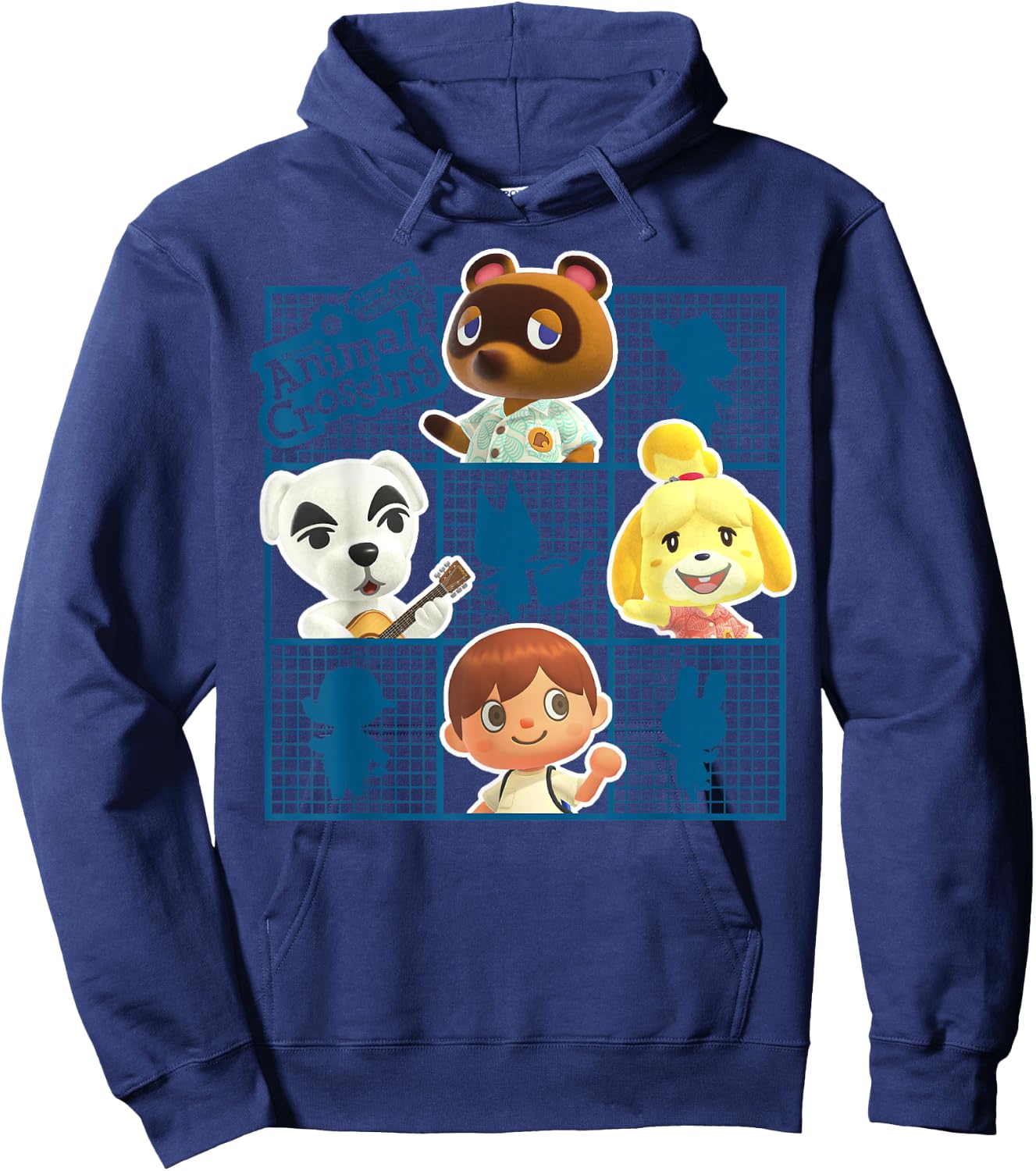 Animal Crossing: New Horizons Group Shot Character Grid Hoodie - Hoodie | Navy