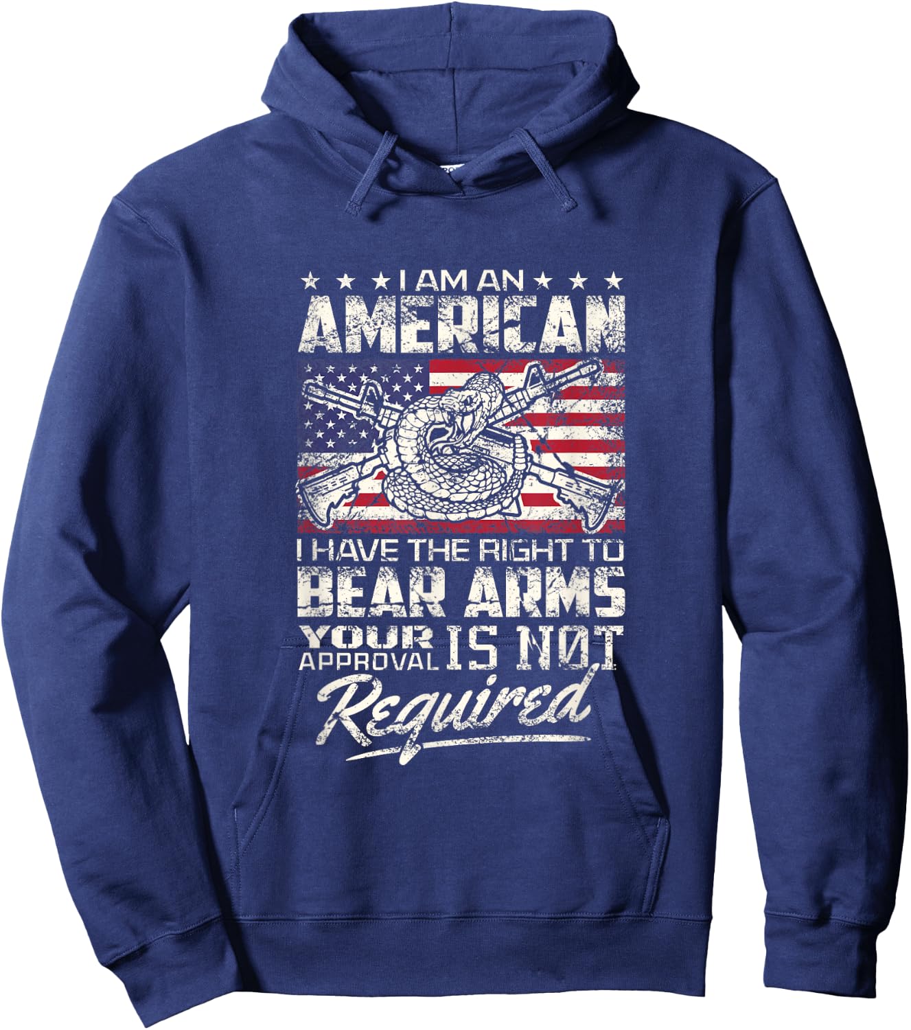 Patriotic Gun Owner 2nd Amendment Support I will not comply Hoodie - Hoodie | Navy