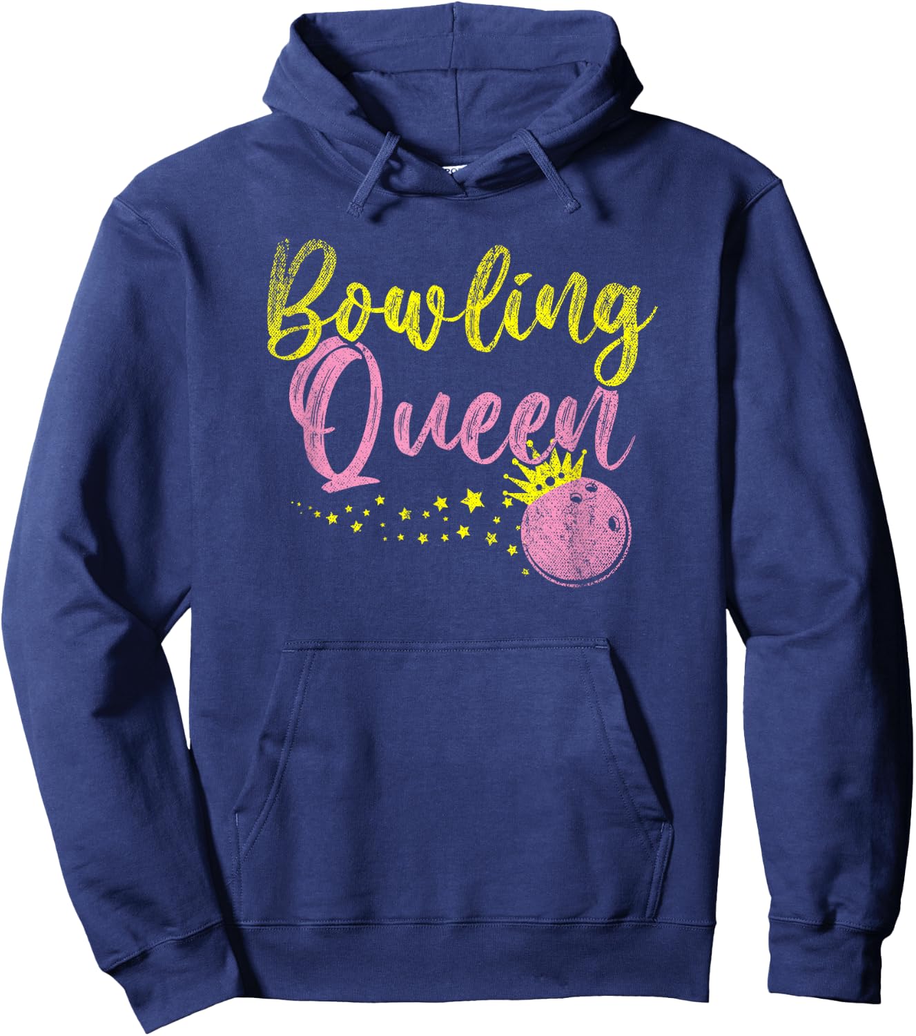 Bowling Queen Women Athletes Ladies Gift Bowling Hoodie - Hoodie | Navy