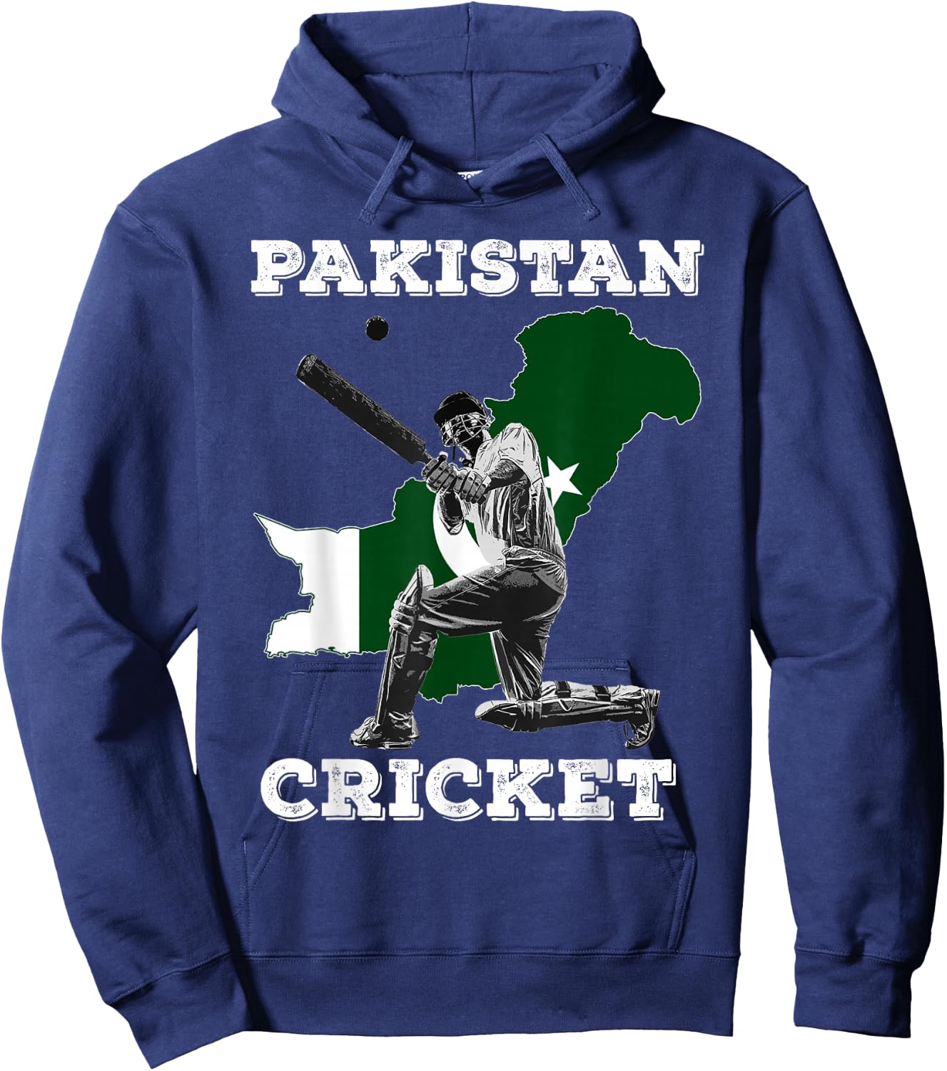 Pakistani Cricketer Men, Women and Youth Pakistan Cricket Hoodie - Hoodie | Navy