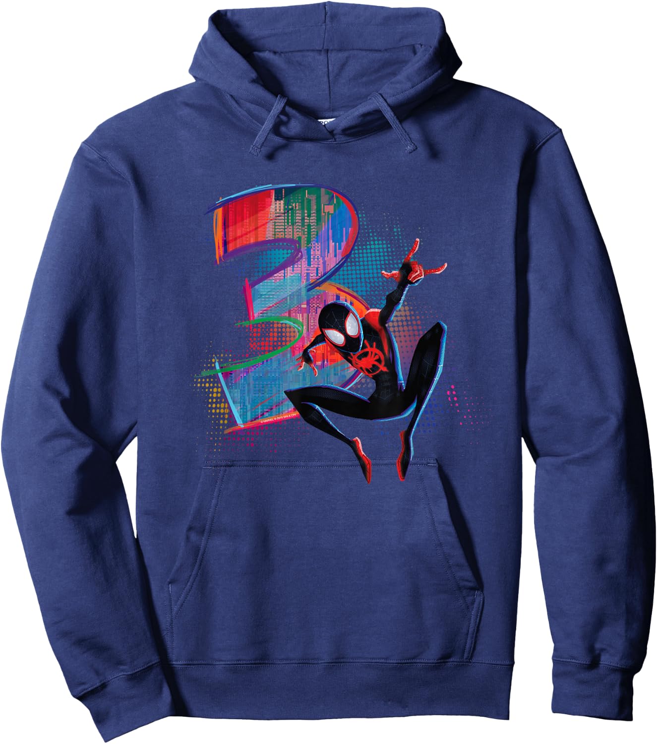 Marvel Spider-Man Miles Morales 3rd Birthday Graphic Small Hoodie - Hoodie | Navy