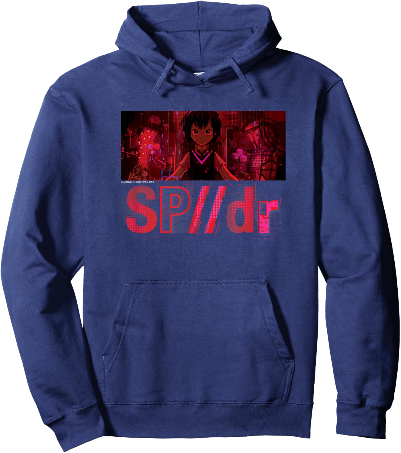 Marvel Spider-Man Into the Spider-Verse Sp//dr Peni Parker Hoodie - Hoodie | Navy