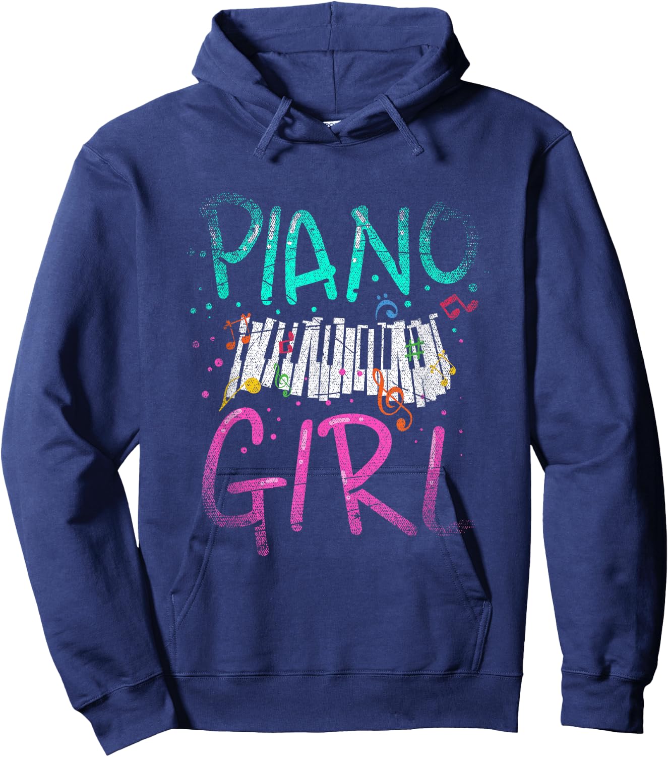 Piano Girl Piano Hoodie - Hoodie | Navy
