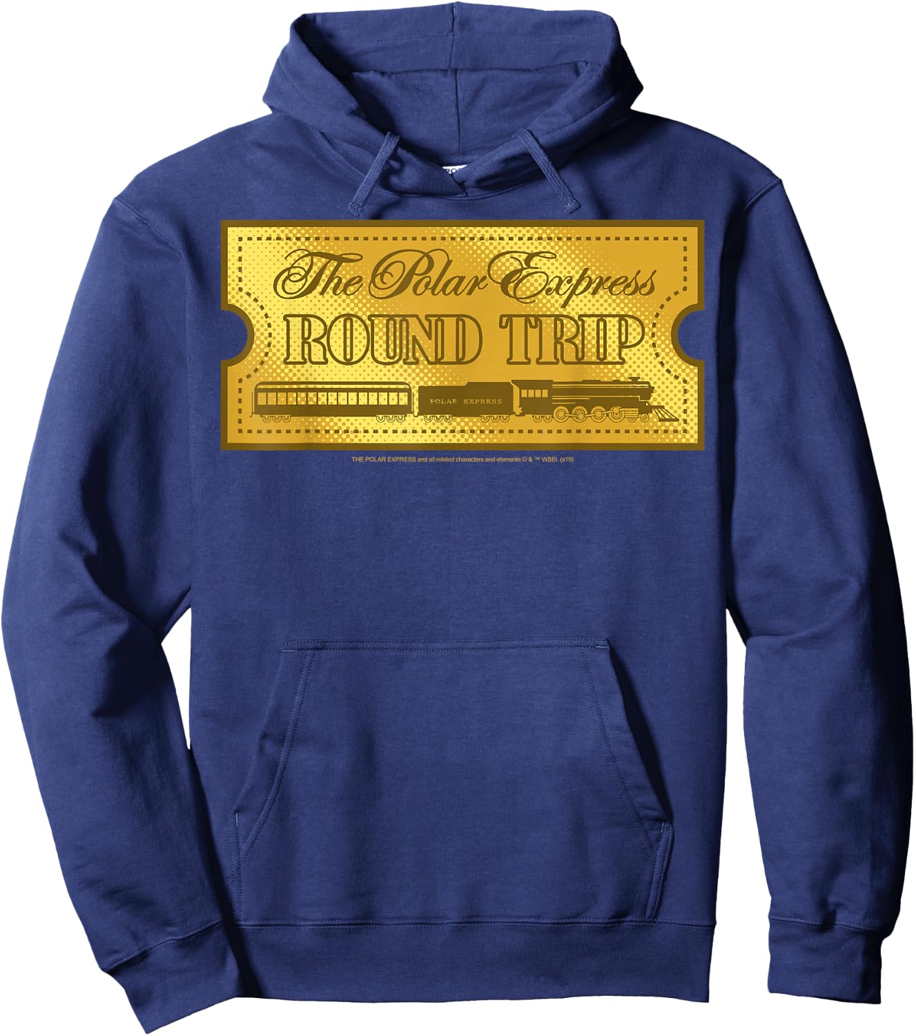The Polar Express Round Trip Ticket Hoodie - Hoodie | Navy