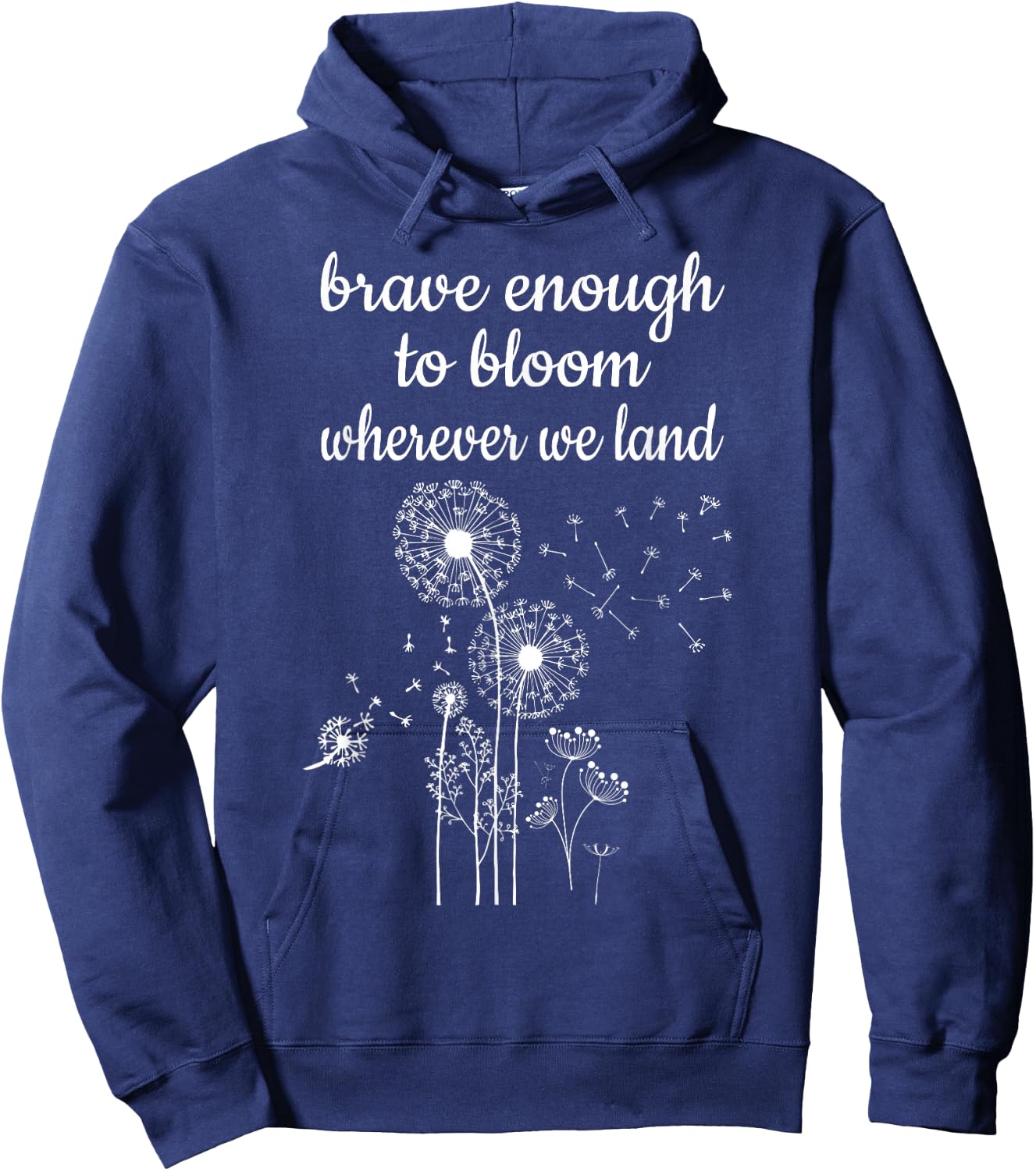 Brave Enough To Bloom Military kids Month of Military Child Hoodie - Hoodie | Navy