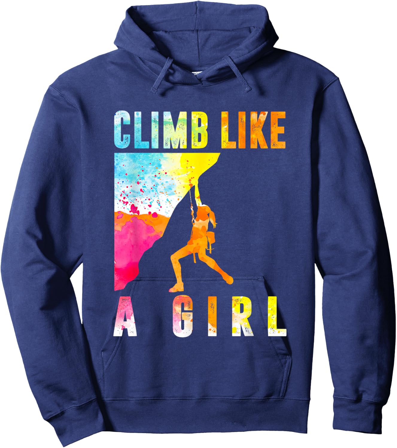 Climb Like A Girl Climbing Hoodie - Hoodie | Navy