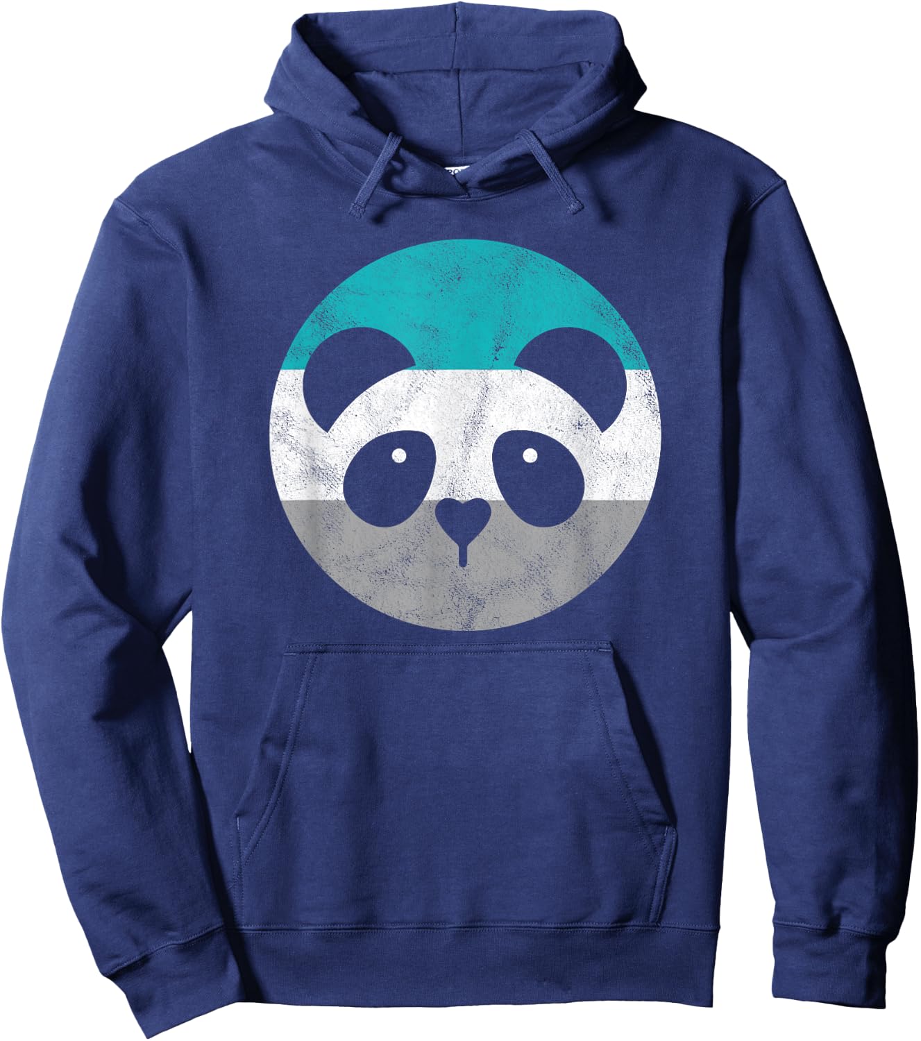 Panda Face Retro Gift or Boys Hoodie - Hoodie | Navy