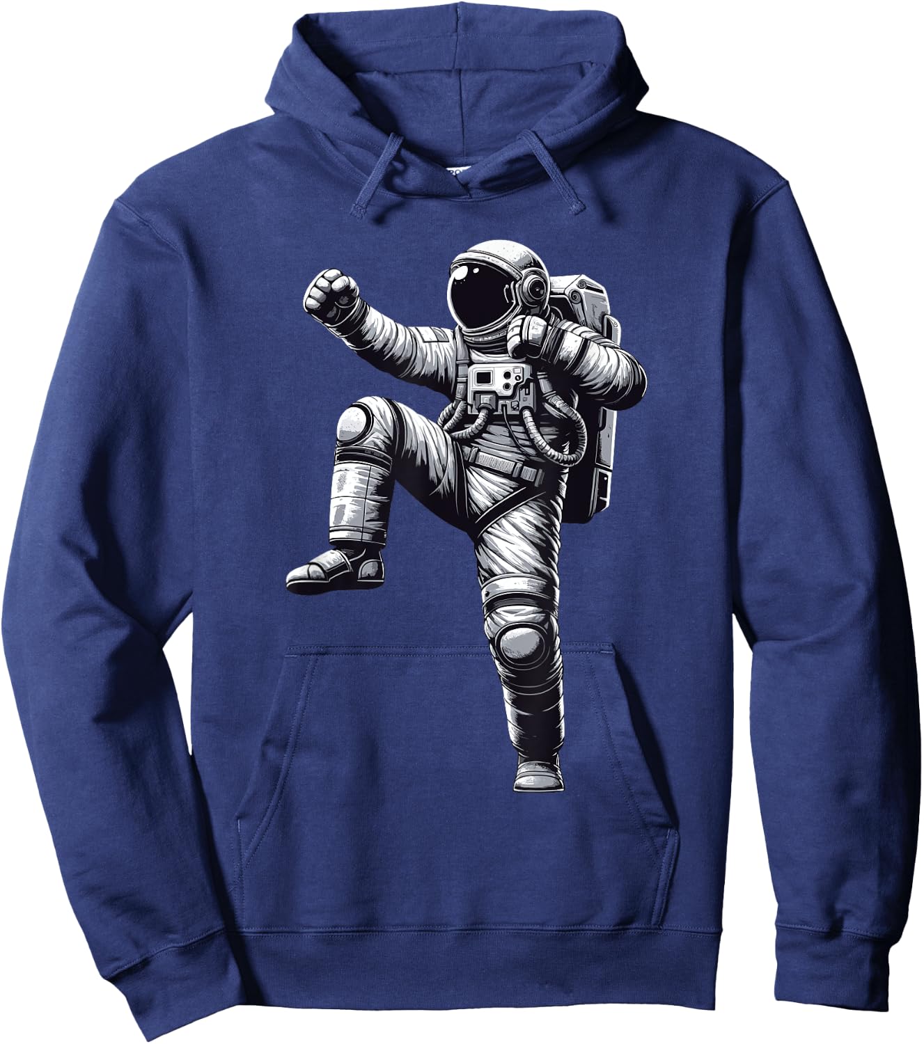Muay Thai Astronaut | Kickboxing, Karate, Thai Boxing Hoodie - Hoodie | Navy