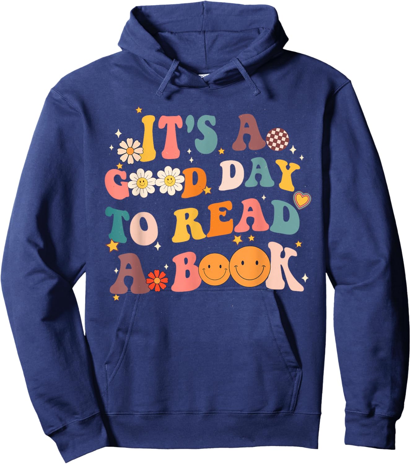 It's a Good Day to Read a Book 1st Day Of School Teacher Kid Hoodie - Hoodie | Navy