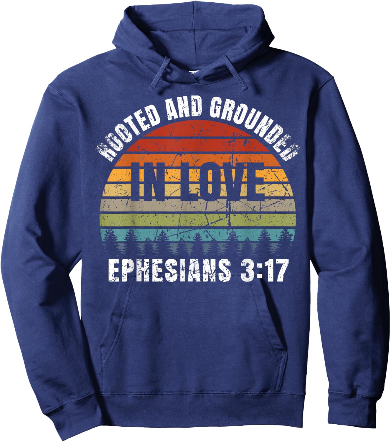 Rooted and Grounded in Love Hoodie - Hoodie | Navy