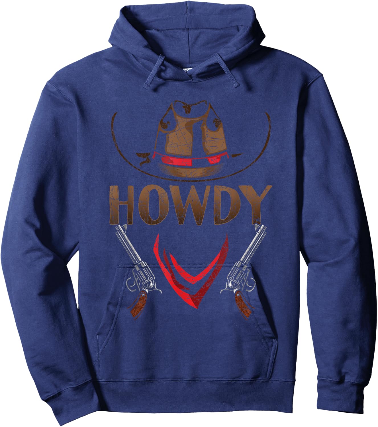 Howdy Cowboy Hoodie - Hoodie | Navy