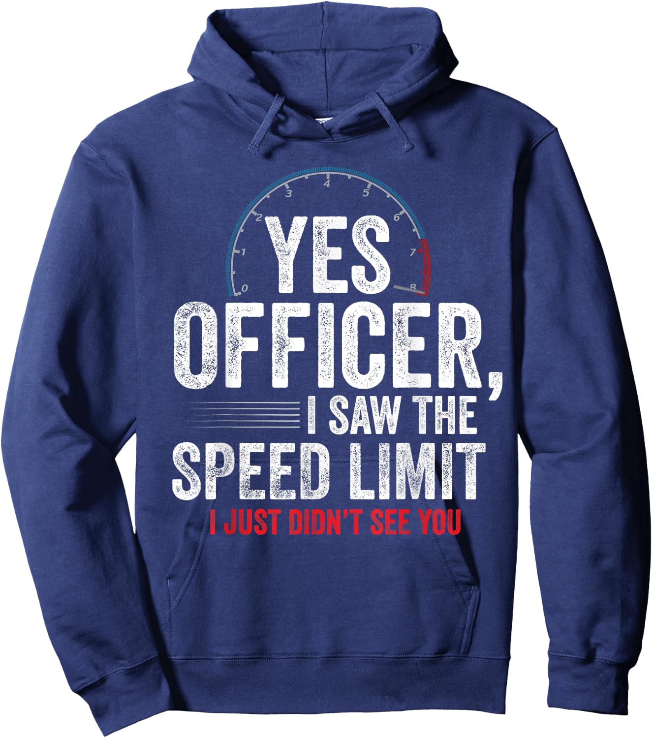 Yes Officer Speeding Shirt - For Car Enthusiasts & Mechanics Hoodie - Hoodie | Navy