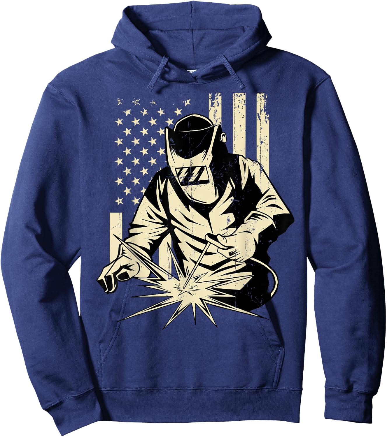 Welder Welding Blacksmith Metal Worker Fabricator Hoodie - Hoodie | Navy