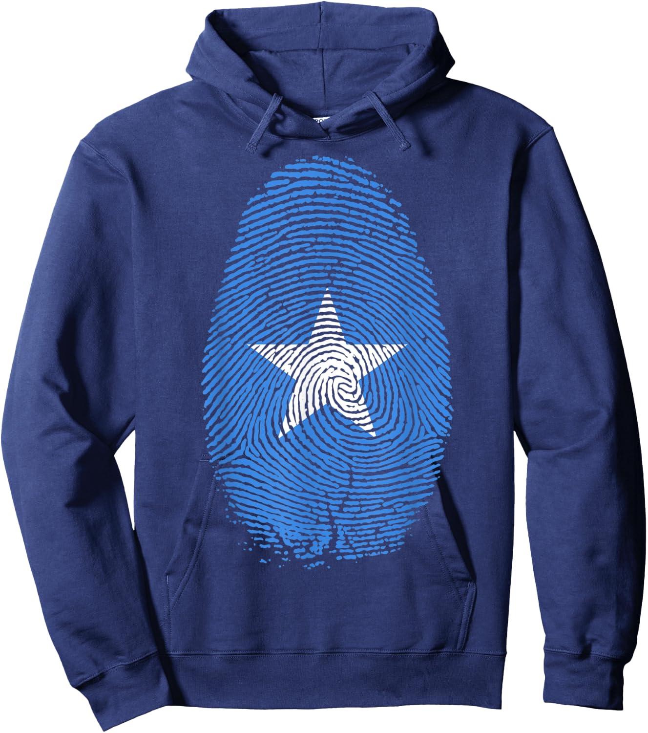 Somalia Flag Fingerprint It is in my DNA Gift Somalians Hoodie - Hoodie | Navy