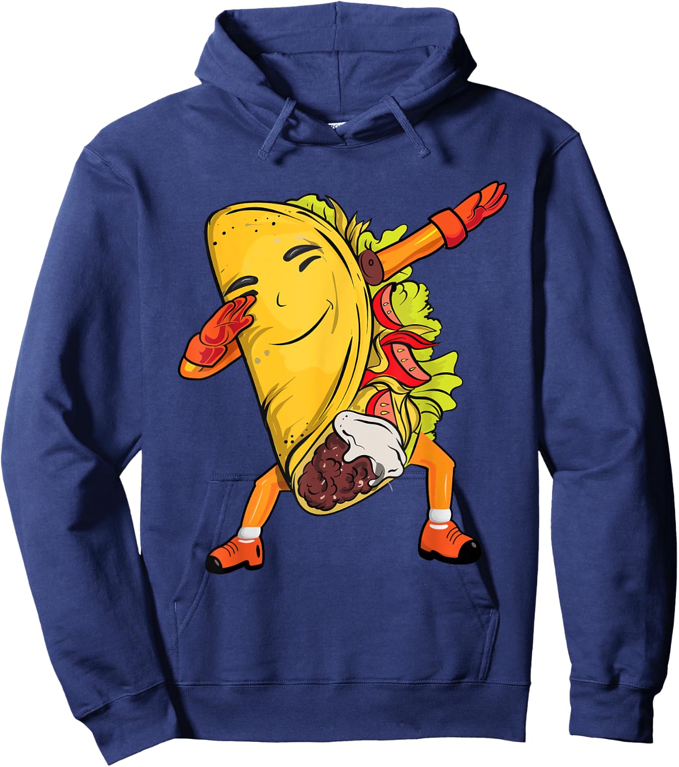 Dabbing Taco Funny Tacos Cinco De Mayo Kids Boys Pajama Hoodie - Hoodie | Navy