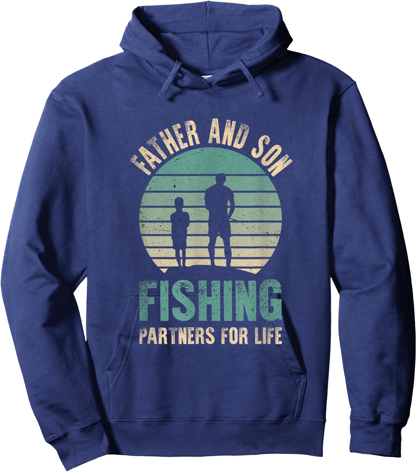 Father And Son Matching Fishing Outfit Family Hoodie - Hoodie | Navy