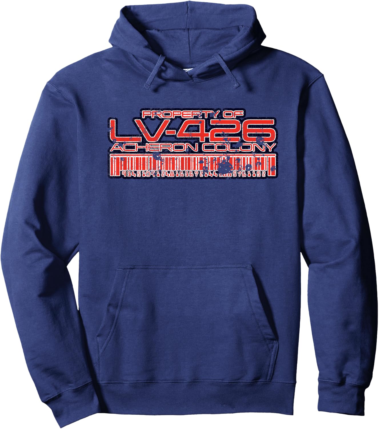 Aliens Property of LV-426 Acheron Colony Retro 80s Hoodie - Hoodie | Navy