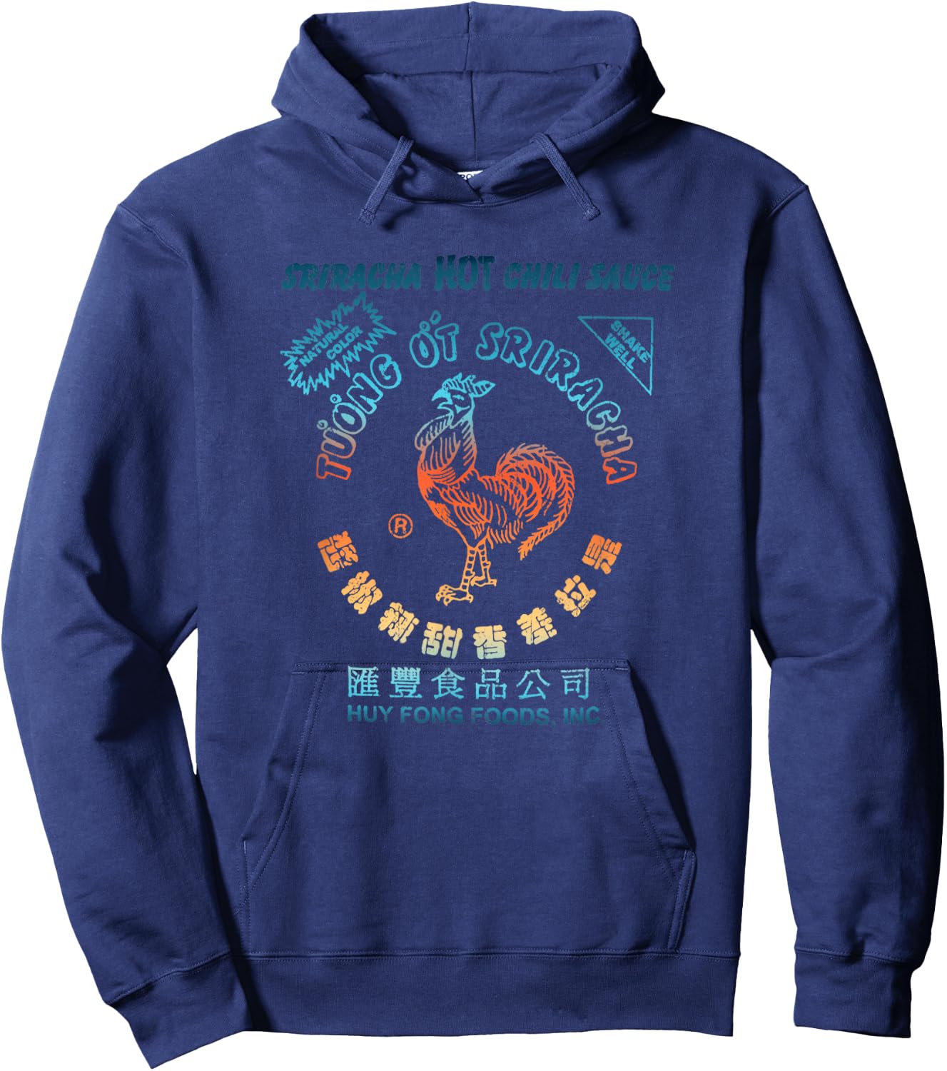 Vintage Funny Sriracha Hot Chili Sauce Gift Hoodie - Hoodie | Navy