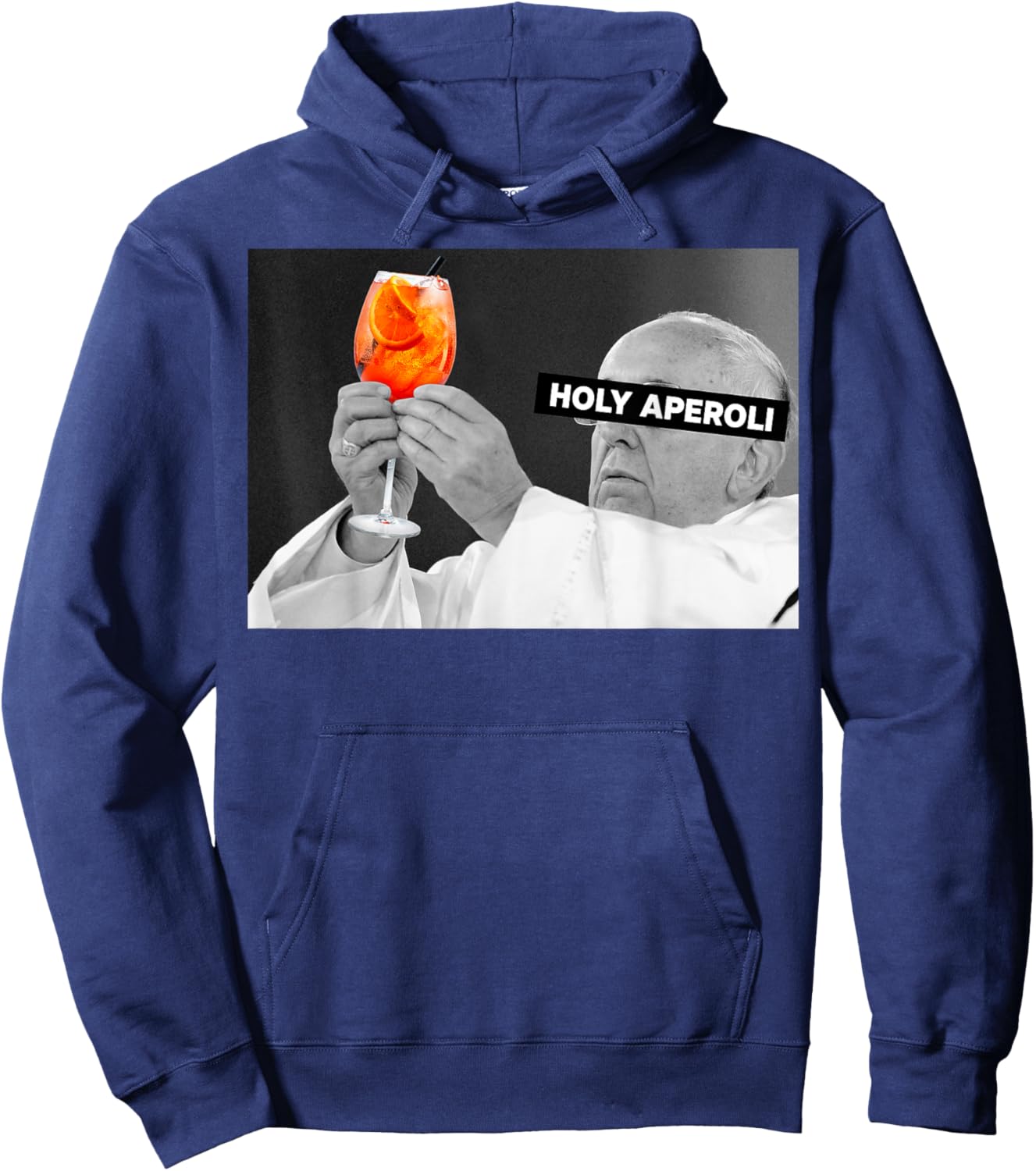 Holy Aperoli X Pope Drip X Francis Spritz Club New Hoodie - Hoodie | Navy