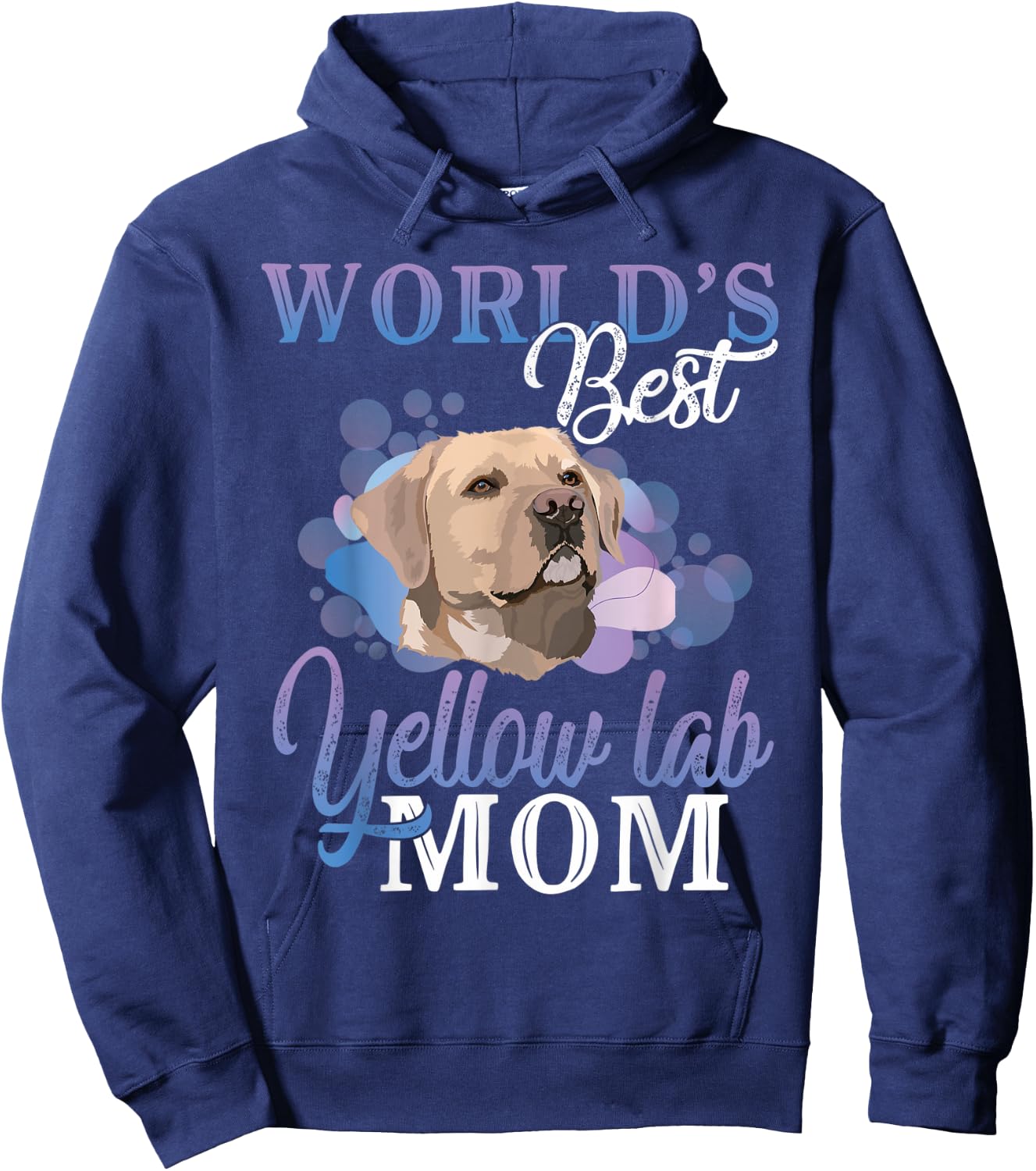 World's Best Yellow Lab Mom Dog Owner Gift Women Hoodie - Hoodie | Navy