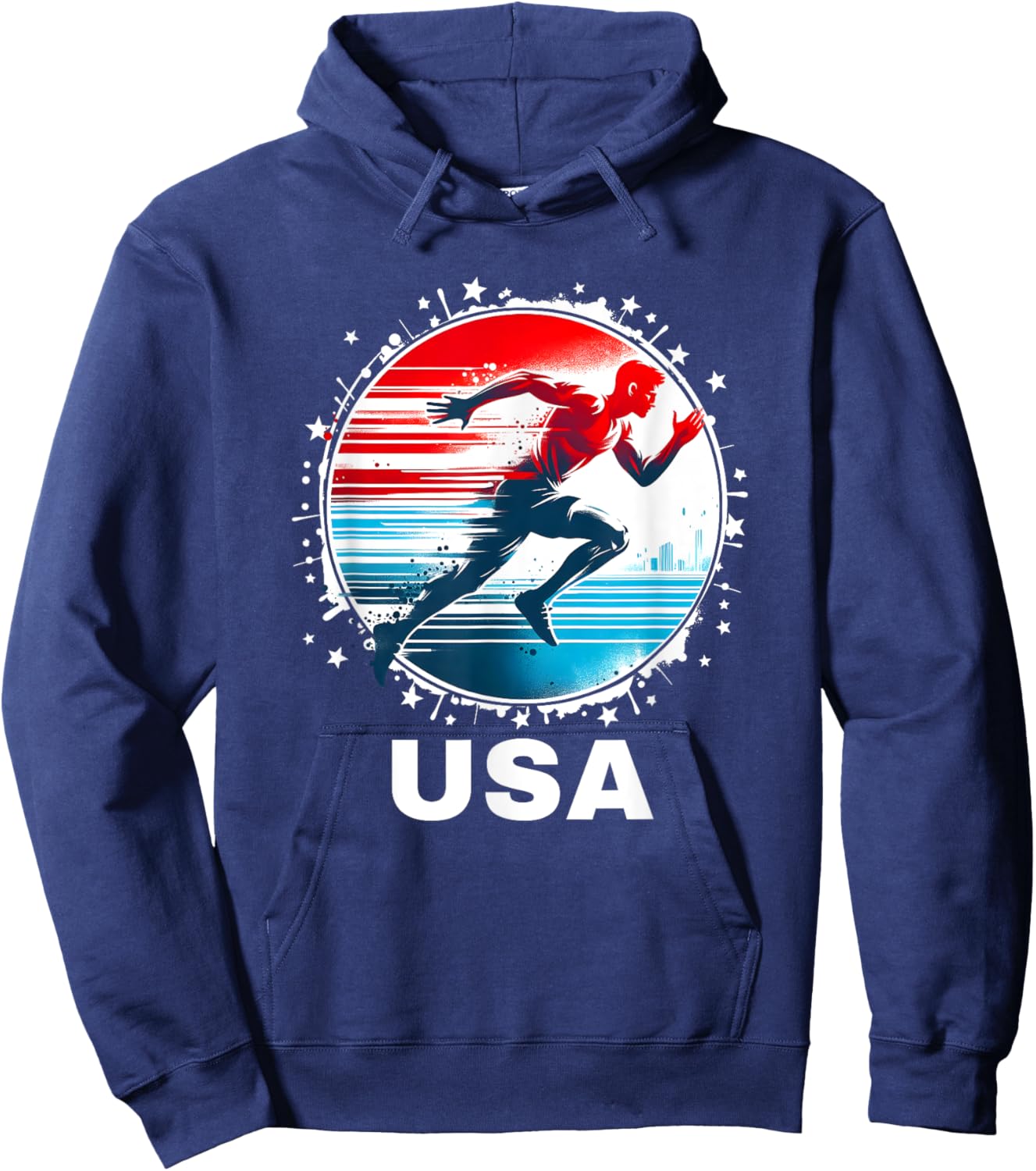 USA Team Track and Field Shirt Women Kids Track Hoodie - Hoodie | Navy