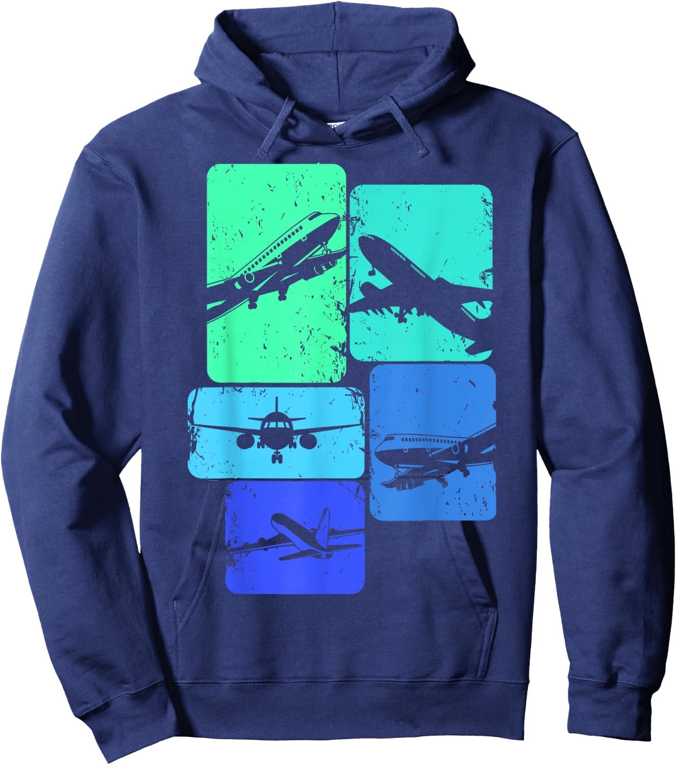Airplane Pilot Plane Men Toddler Boys Kids Hoodie - Hoodie | Navy