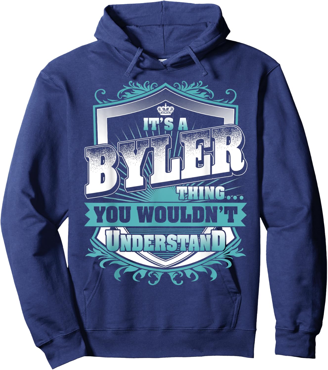 It's A BYLER Thing You Wouldn't Understand Name Vintage Hoodie - Hoodie | Navy