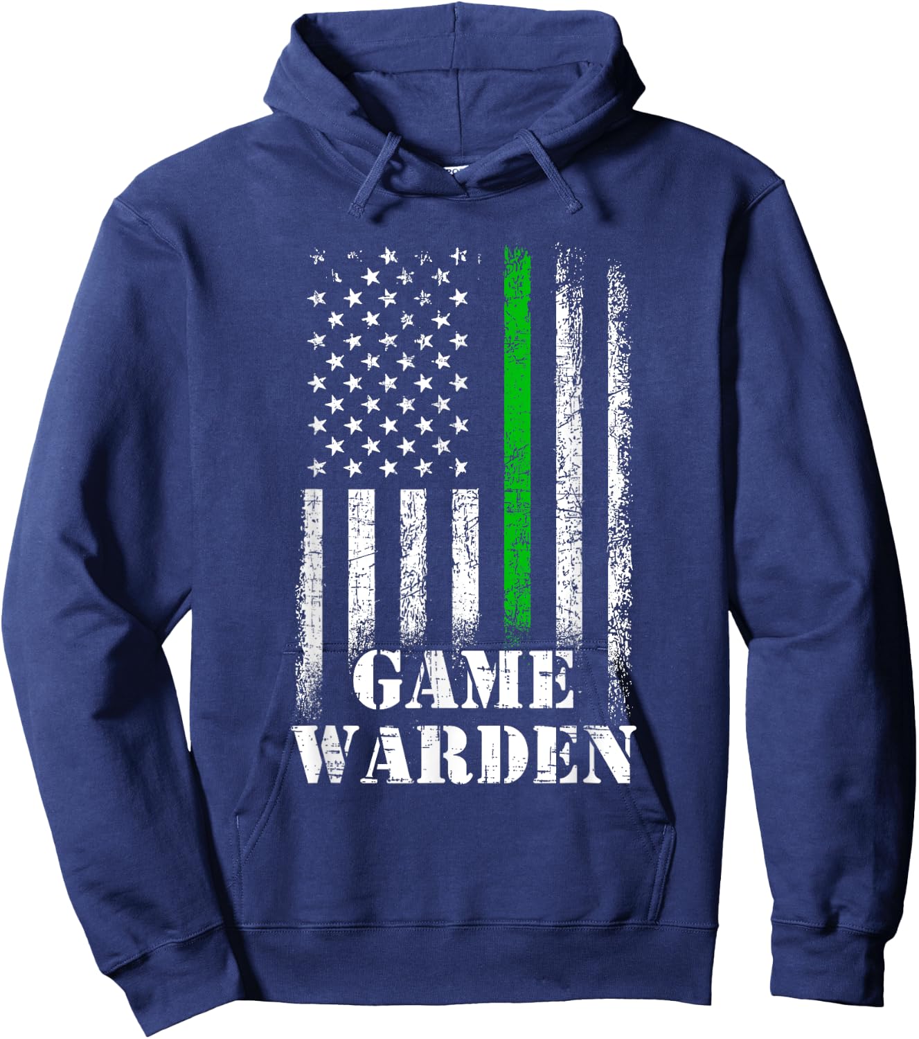 Game Warden American Flag, game warden Girls Kids Men Hoodie - Hoodie | Navy